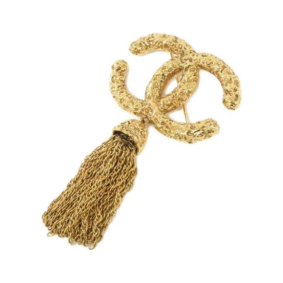 CHANEL Gold Brooch - Picture 1 of 3